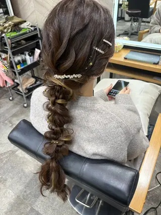 ロング ヘアアレンジ SHANTi 飯塚 ヘアセット/髪質改善のヘアスタイル