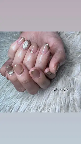ショート ネイル ak nail .のネイルデザイン