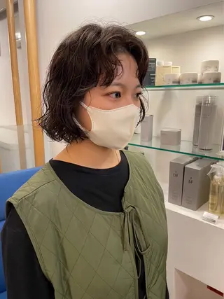 パーマ 藤本豪海 モニターモデル募集のヘアスタイル
