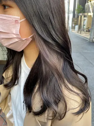 ロング カラー 北川 智海のヘアスタイル