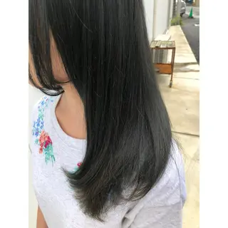 セミロング カラー パーソナルカラー診断 できます 木曽 主博のヘアスタイル
