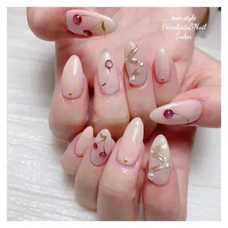 ミディアム ネイル 🐾enen style 🐾のネイルデザイン