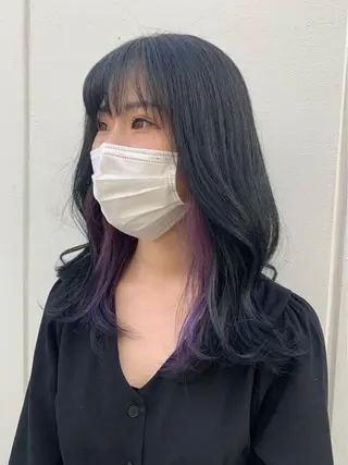 ロング 高梨 里穂のヘアスタイル