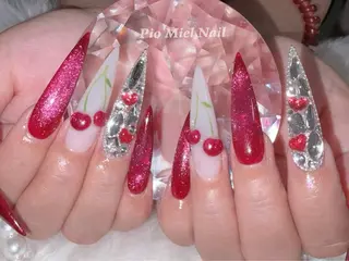 ネイル HANA 長さだしのネイルデザイン
