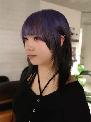 カラー airi໒꒱·゚ /デザインカラーのヘアスタイル
