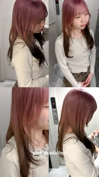ロング 前田 陽南子のヘアスタイル