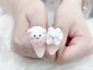 ネイル MoMoA Nail ネイル長さ出し専門店のネイルデザイン