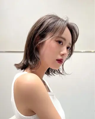 ショート カラー パーマ ヘアアレンジ レイヤー専門家 ダブルカラー修のヘアスタイル