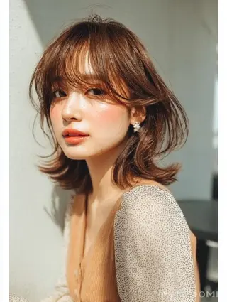 ミディアム 生艶髪&レイヤー🔔 渋谷お薦めNo.1✨のヘアスタイル