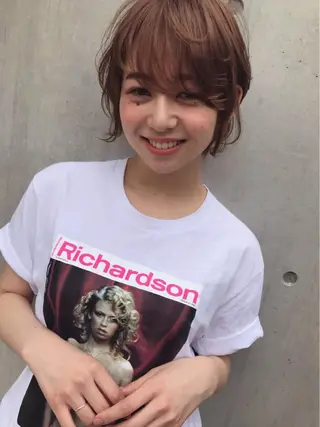 ショート 透明感カラー🌿ボブ ✨飛田 ケイのヘアスタイル