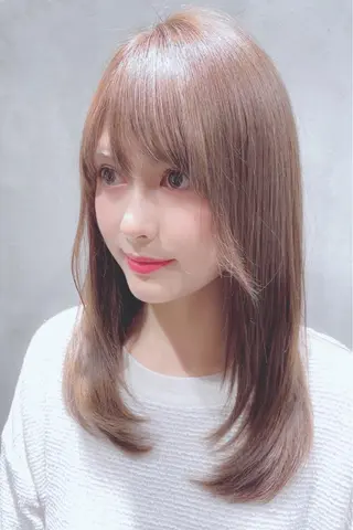 セミロング カラー 🍀LINDA室見 🍀野口勝太郎のヘアスタイル
