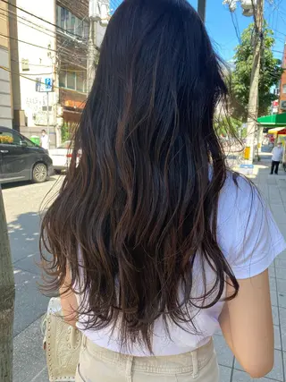ロング カラー 韓国好き🇰🇷 美容師MIKUのヘアスタイル