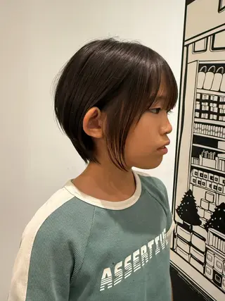 ショート メンズ特化曲がる縮毛 飛義のヘアスタイル