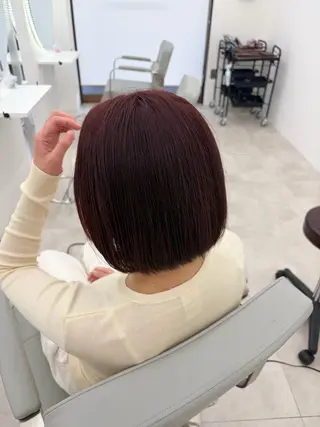 ショート カラー 庄司 茉唯のヘアスタイル