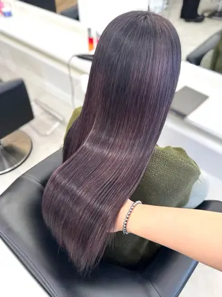 ロング カラー ParveMix 楠本結菜のヘアスタイル