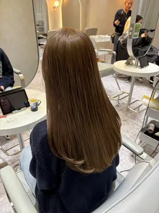 セミロング カラー Ayano‪‪🎀似 合わせ×透明感🎀のヘアスタイル