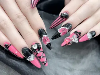 ネイル MoMoA Nail ネイル長さ出し専門店のネイルデザイン