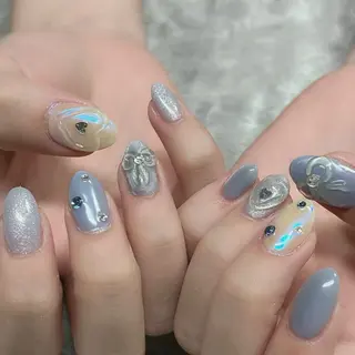 ネイル 【Zina京都駅前】 きぬがわ らむのネイルデザイン