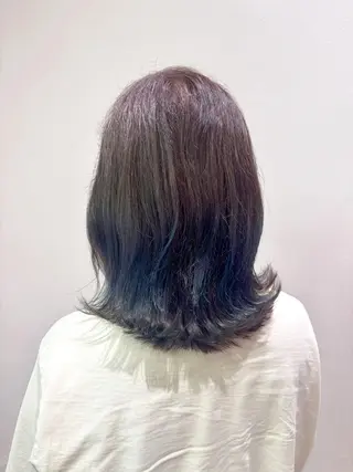 ミディアム カラー 【soLo】吉田 るい/モデル募集のヘアスタイル