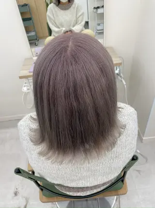 ミディアム カラー NaVIユウジ 透明感カラーのヘアスタイル