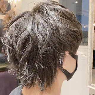 ショート バレイヤージュ職人 🔥代表YU-SHIのヘアスタイル