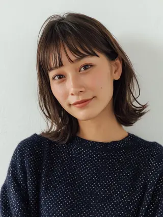 ミディアム 阿佐ヶ谷 宇田川 かなのヘアスタイル