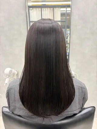 ロング カラー 梅雨対策すぐ巻ける ☔️縮毛矯正勝倉　麗のヘアスタイル