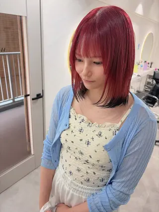 ミディアム カラー 髪質改善will hairdesignのヘアスタイル
