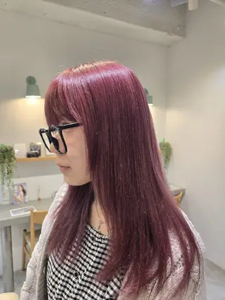 ロング 柏Wcolor/UC HIBORINAMIのヘアスタイル