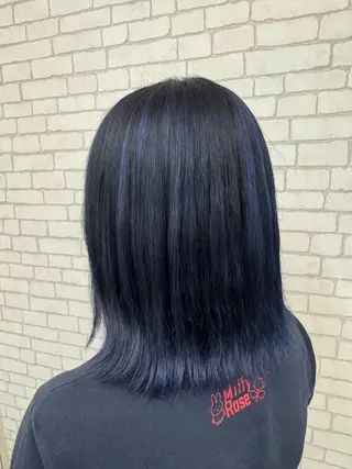 ミディアム カラー r i n k aのヘアスタイル