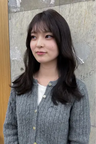 セミロング カラー パーマ/ロング 岩山丈一郎のヘアスタイル