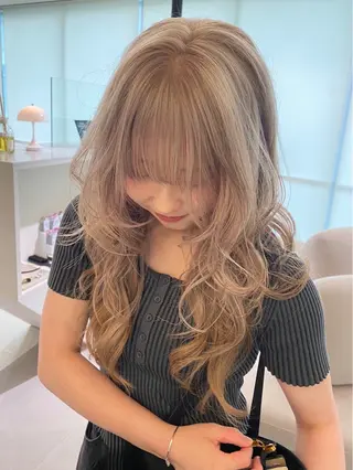 ロング 似合わせレイヤー ＆縮毛矯正のヘアスタイル