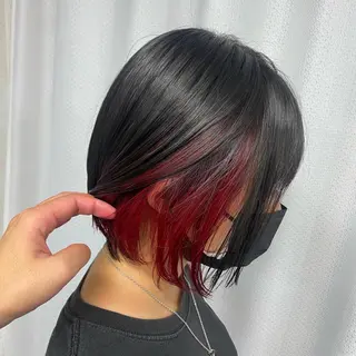 ショート カラー ヘアアレンジ 年間1500人担当 代表 南一路のヘアスタイル