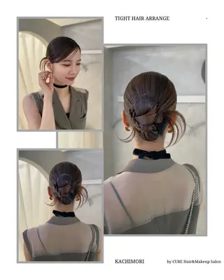 セミロング ヘアアレンジ ヘアセット/まつ毛 /YUKIOUA⛄️のマツエク・マツパデザイン