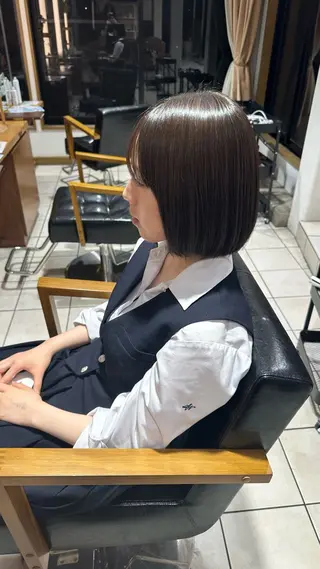 ミディアム 宮武 萌のヘアスタイル