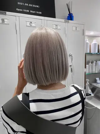 ショート カラー 🦋韓国hair🦋 エクステ店長sakiのヘアスタイル