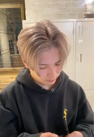 ショート カラー メンズ reverd 竹下 大輔 メンズパーマのヘアスタイル