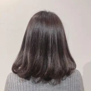 セミロング やました りなのヘアスタイル