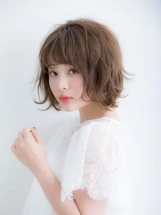 ショート 【広尾/恵比寿】 カットカラーのヘアスタイル