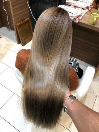 ロング カラー ヘアアレンジ プルエクステ 𝑾𝑨𝑲𝑨のヘアスタイル