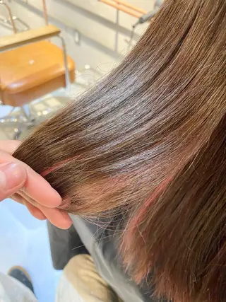 セミロング カラー ハイトーン×似合わせ 🌱中川慎之介のヘアスタイル