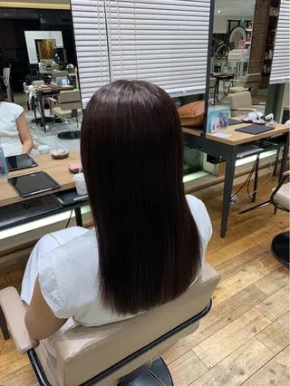 ロング カラー 透明感カラー 大工廻あすやのヘアスタイル