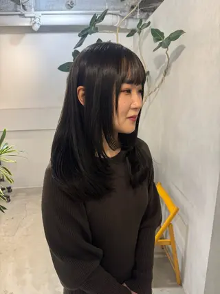 ミディアム 100%可愛い顔周り 💓レイヤー/しずくのヘアスタイル