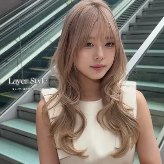 ロング カラー 大人韓国レイヤ ー特化|角岡泉希🩶のヘアスタイル