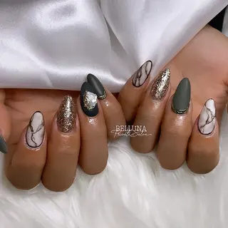 ロング ネイル BELLUNA Mizuki❤︎のネイルデザイン