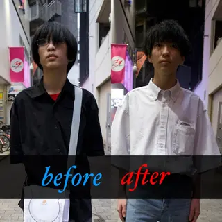 ショート カラー パーマ メンズ カンタ【渋谷で イメチェンさせる人】のヘアスタイル