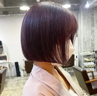 ショート ヘアアレンジ ネイル 福岡似合わせレイヤー /ウルフ/ハイトーンのヘアスタイル