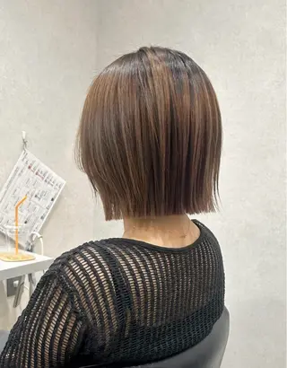 ミディアム 柔らかい縮毛矯正/ ボブ/北林のヘアスタイル