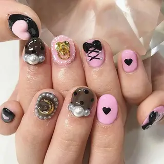 ネイル 渋谷/チップ長さ出し 👑アプレgel-xのネイルデザイン