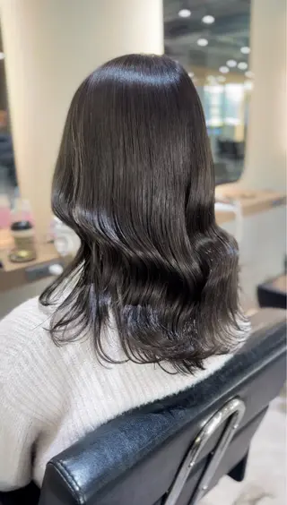 セミロング カラー レイヤーカット/ ブリーチカラー/雅人のヘアスタイル